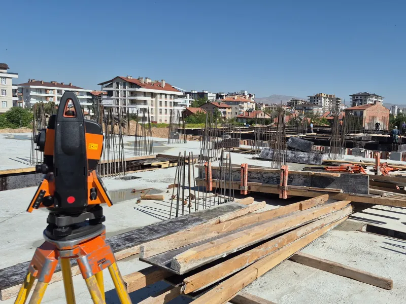 Lazer Total Station İle Kolon Aplikasyonları