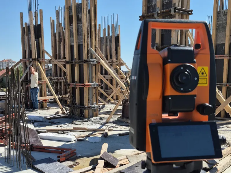 Lazer Total Station İle Kolon Aplikasyonları